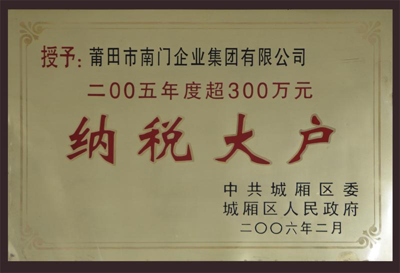 2005年度“纳税大户”