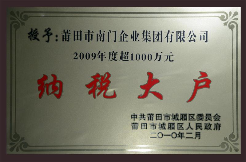 2009年度“纳税大户”